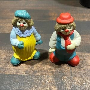 Vintage clown salt and pepper shakers